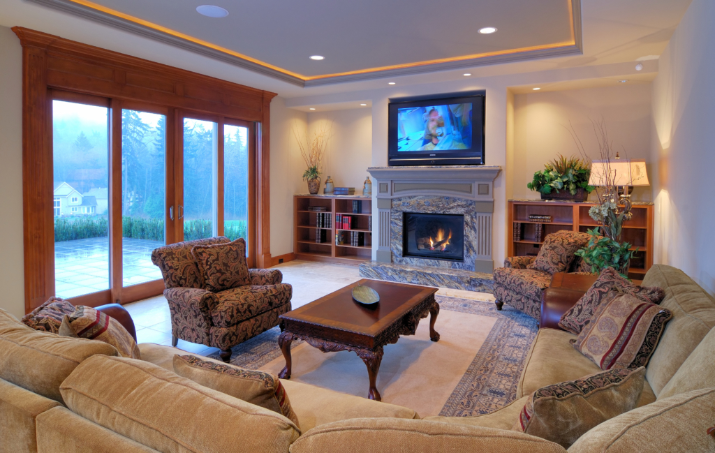 Luxurious Living Room with a View